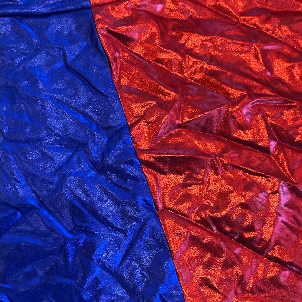 Wonder Woman metallic American red and blue skirt 2XL - Picture 2 of 2